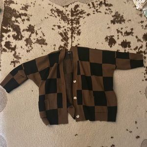 Checkered extremely oversized sweater. Worn once.